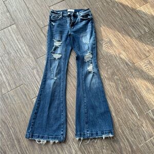Size 24 flare leg jeans